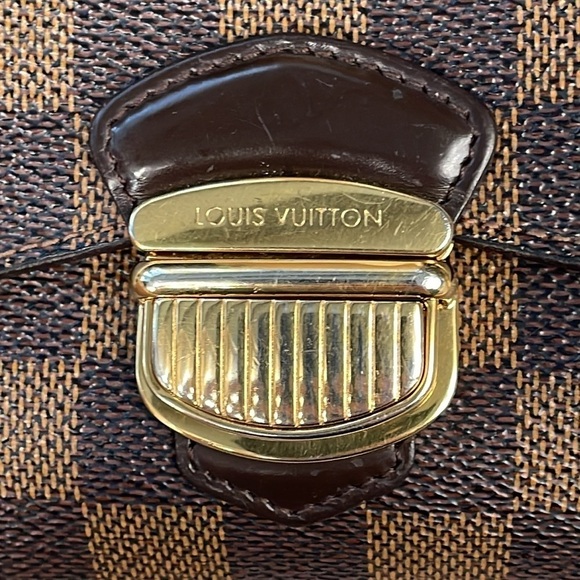 Rare Louis Vuitton Damier Ebene Joey Wallet Press Lock Compact Check - Picture 3 of 17
